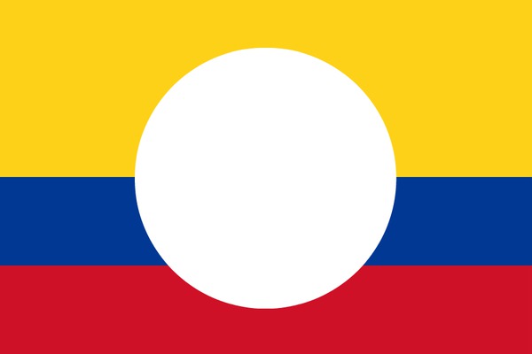 Colombia flag Fotomontasje