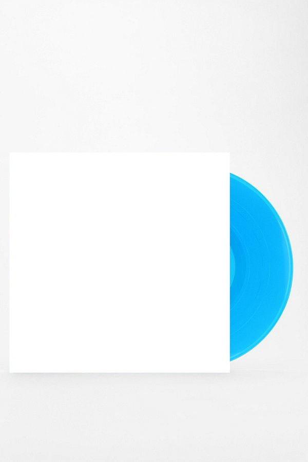 blue vinyl record Fotomontaż