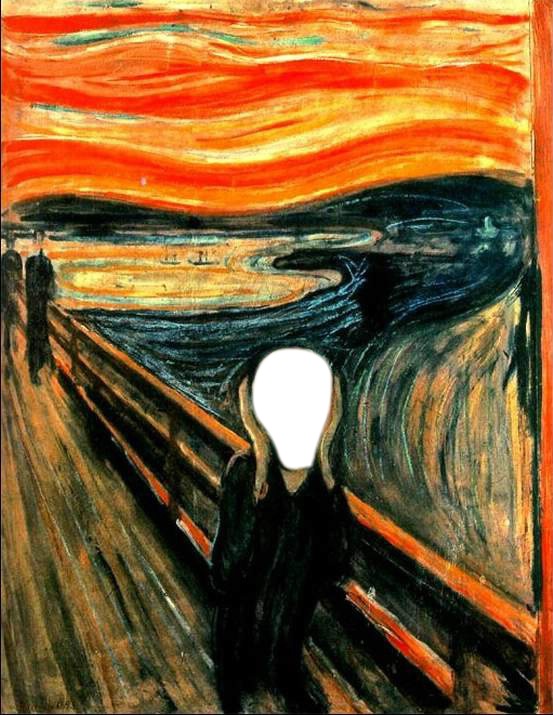 L'urlo di Munch フォトモンタージュ