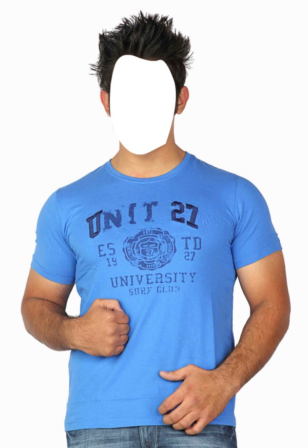 Young man with blue t-shirt Fotomontāža