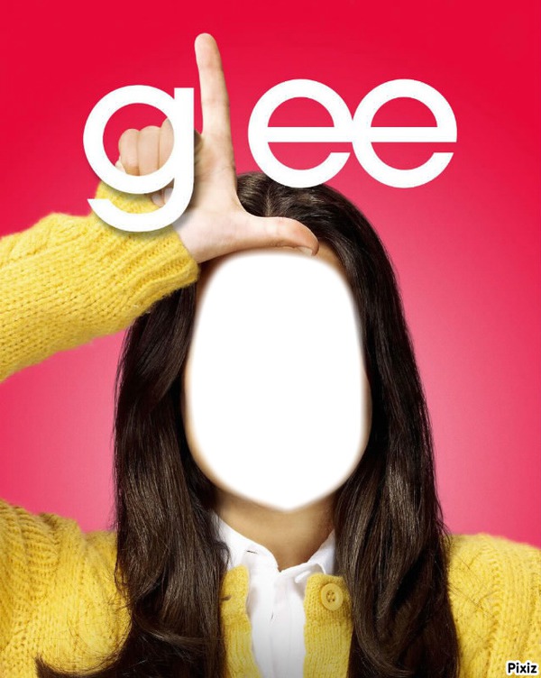 Glee Visage fille Rachel Fotómontázs