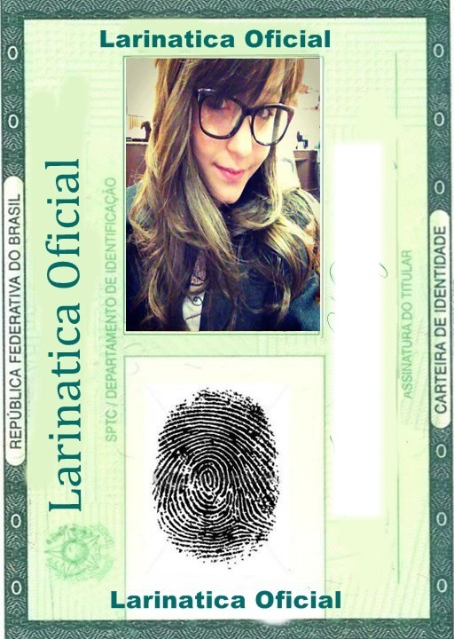 Identidade de fã da Larissa Manoela Photo frame effect