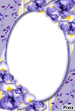 violets Photo frame effect