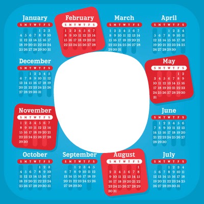 calendrier 2015 Fotomontaż