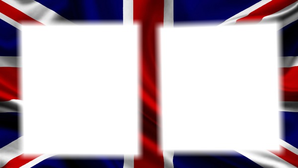 drapeau anglais 2 cadres Fotomontasje