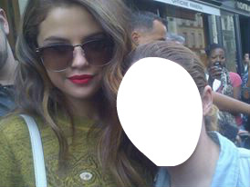 Foto con Selena Gomez Fotomontaż