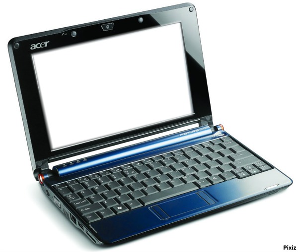 Laptop Acer Azul Fotomontāža