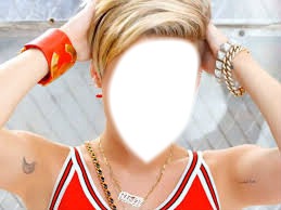 Miley Cirus Photo frame effect