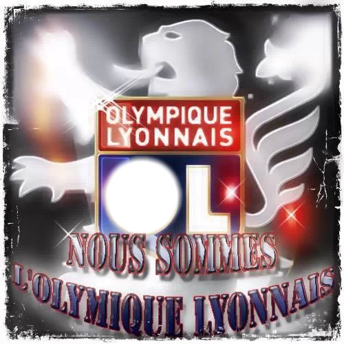 nous sommes L'Olympique Lyonnais Photo frame effect