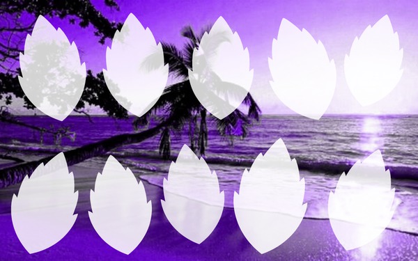 plage violet Fotomontagem