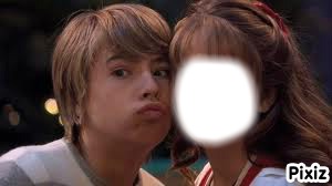 Cole Sprouse et Debby Ryan Photo frame effect