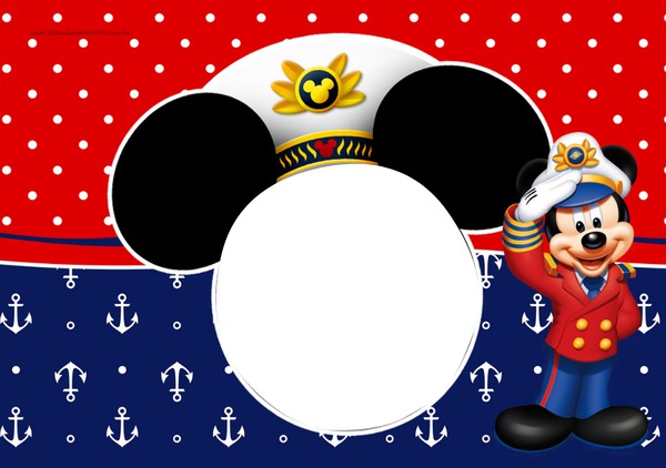 Mickey Mouse Marinheiro Photo frame effect