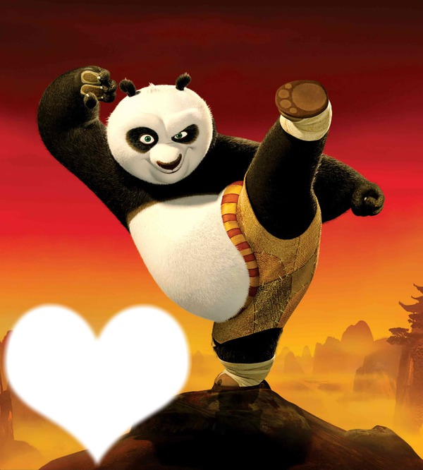 po kung fu panda Фотомонтаж