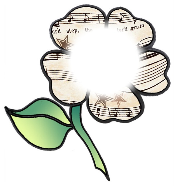 fleur musicale Fotomontāža