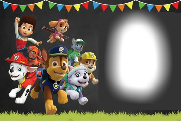 paw patrol 3 Montaje fotografico