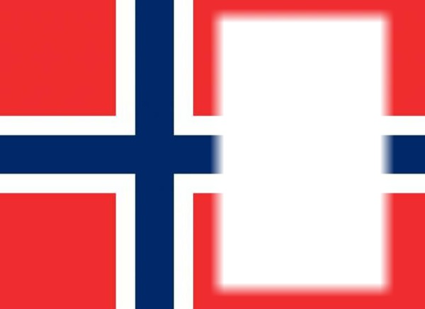 Noruega bandera Fotomontaż