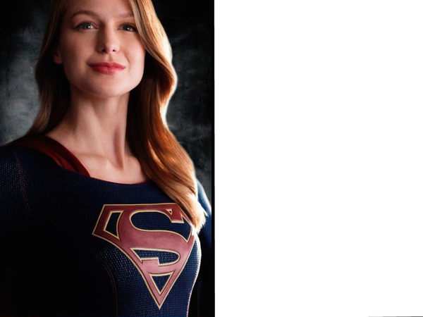 supergirl portrait Photo frame effect
