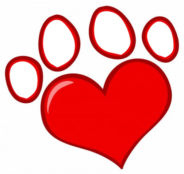 Heart paw Photo frame effect