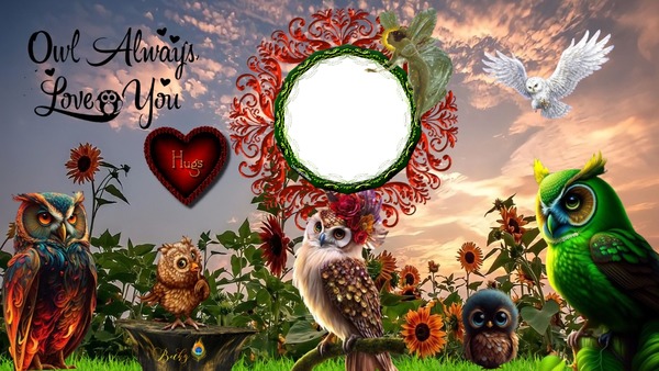 owl will always love u Fotomontage