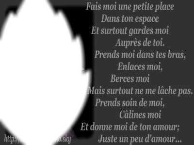 poème d'amour Fotomontasje