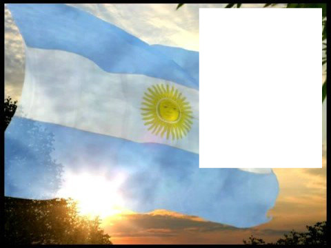 Argentina flag Fotomontáž