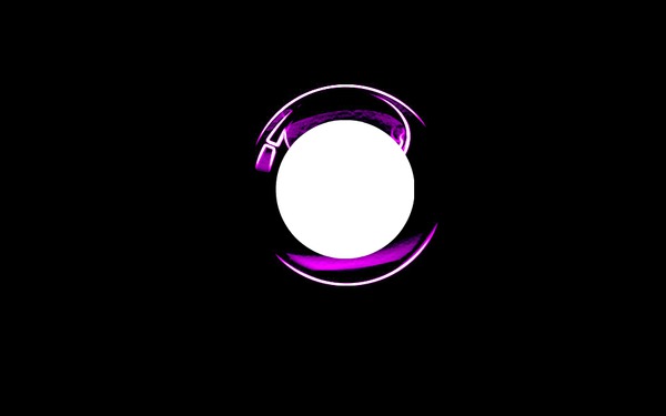 3d purple neon circle Montaje fotografico