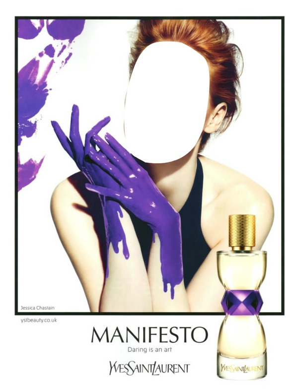 Yves Saint Laurent Manifesto Fragrance Advertising Фотомонтажа