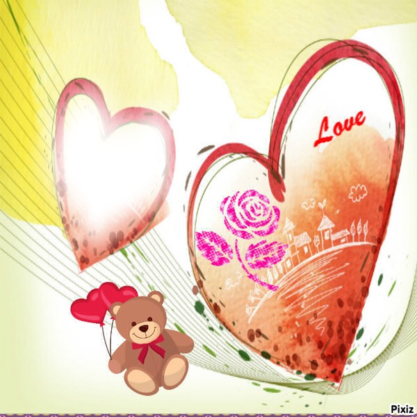 Love-valentine Photomontage