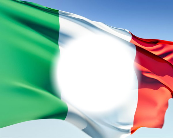 Italia bandiera Photomontage