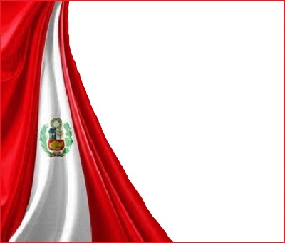 bandera del Perú. Fotomontáž