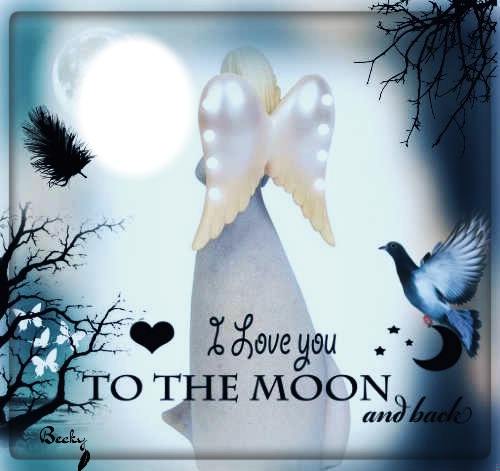 i love you to the moon an back Fotomontāža