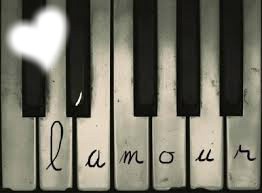 L'amour du piano フォトモンタージュ