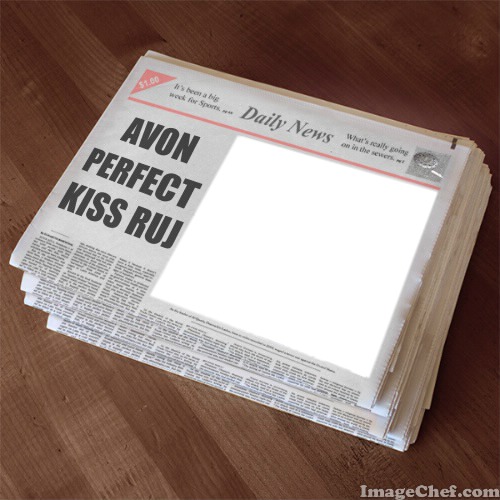 Avon Perfect Kiss Ruj Daily News Фотомонтаж