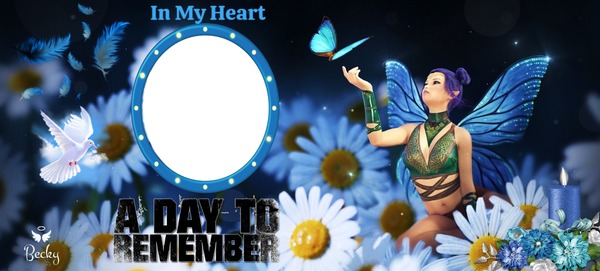in my heart Photo frame effect