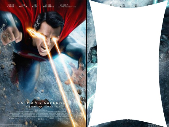 SUPERMAN LE SUPER HEROS Fotomontaggio
