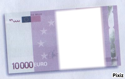 10000 € mon billet! Photomontage