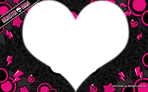 coeur monster high rose Montage photo