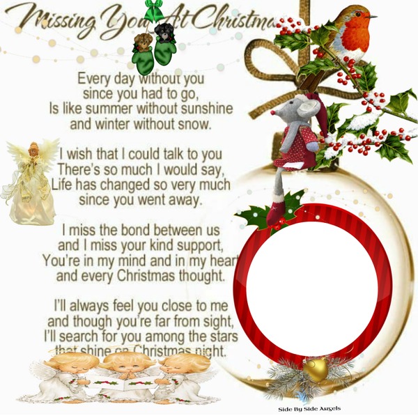 missing you at xmas Montage photo