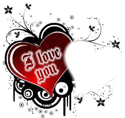 I love You so much Photo frame effect