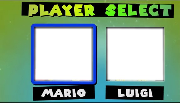 Mario Luigi's Photo frame effect