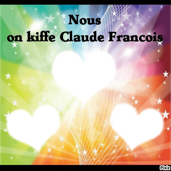 on kiffe claude francois Photo frame effect