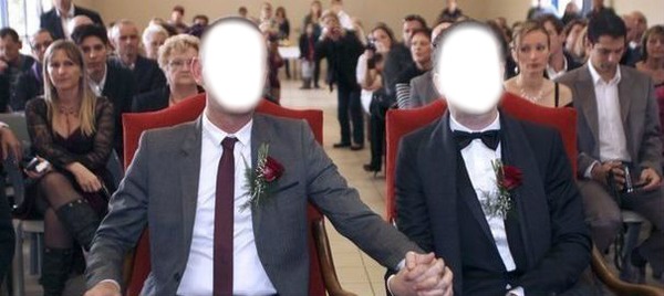 mariage gay Photo frame effect