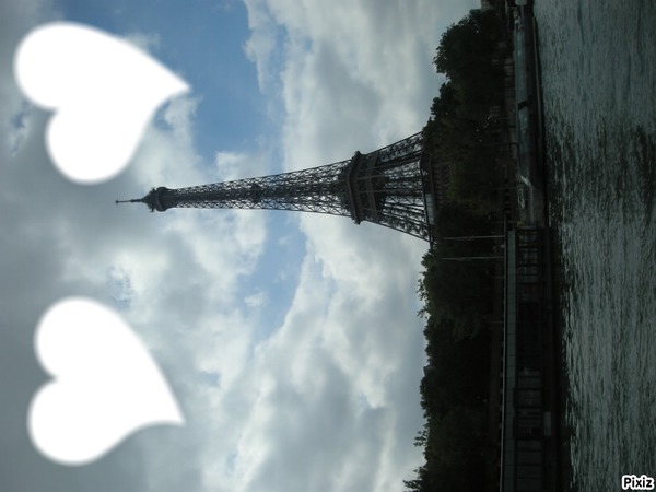 Paris ville de l'amour Fotomontage