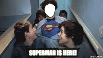 One Direction ~ Louis Tomlinson ~ Superman is here Fotomontasje
