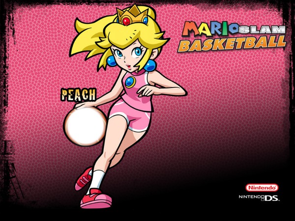peach mario slam basketball Fotomontage