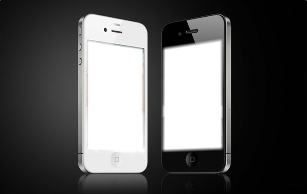 Iphone noir & blanc Photo frame effect