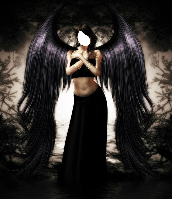 black angel Valokuvamontaasi