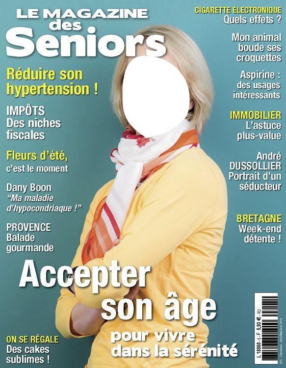 magazine seniors Photomontage