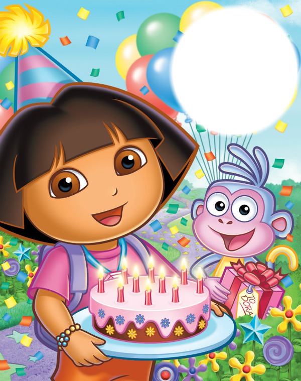 Happy Birthday, Dora! フォトモンタージュ