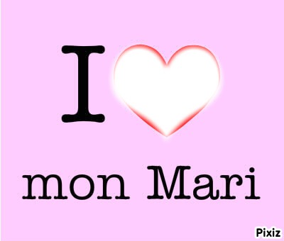 I love mon mari Фотомонтаж